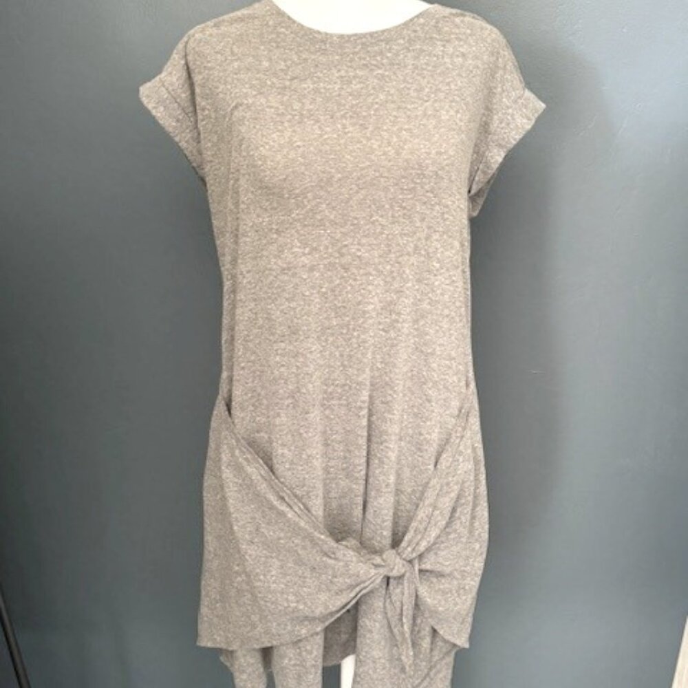 Aerie, Gray Cotton Tee Lounge Dress, Sz. M